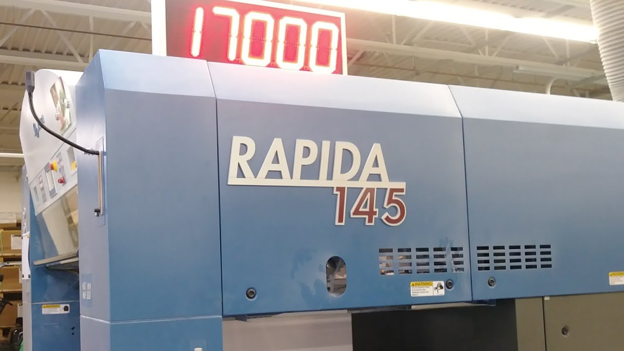 KBA RAPIDA 145 at 17,000 sheets per hour