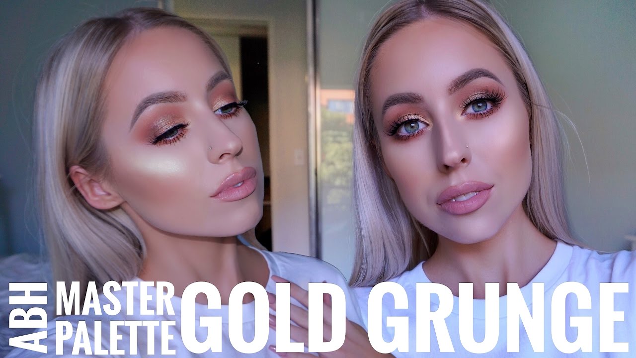 Anastasia Master Palette Tutorial | Gold Grunge Makeup | Kasey Rayton