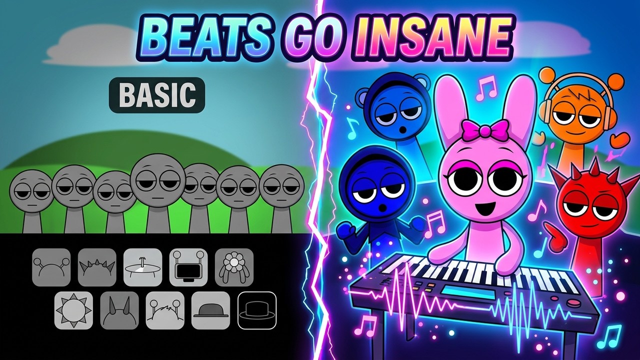 Sprunki Characters Create INSANE Beats | Animation Music Video