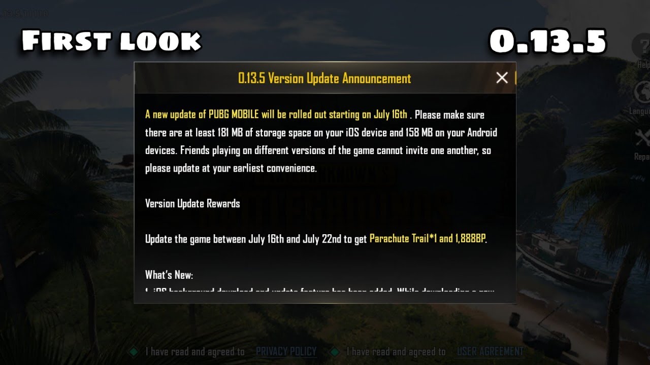 First look of 0 13 5 update | 0.13.5 updated | G1 Gaming