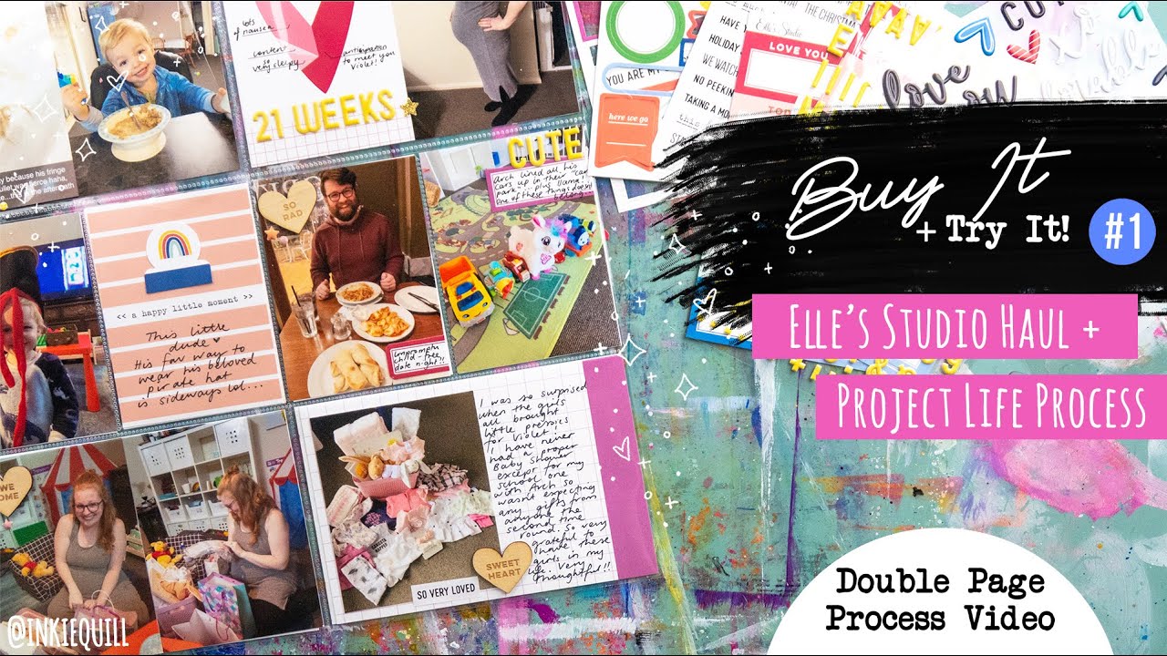 BUY IT + TRY IT #1 // Elle's Studio Haul + Project Life Process Double Page