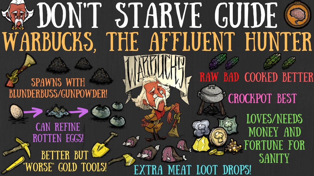 Don't Starve Guide But Warbucks Returns! Warbucks, The Affluent Hunter, Is Back [MOD BUT NOT REALLY]