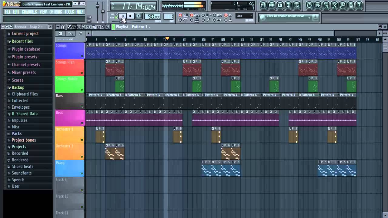 Busta Rhymes Feat Eminem - I'll Hurt You Instrumental FL Studio Remake