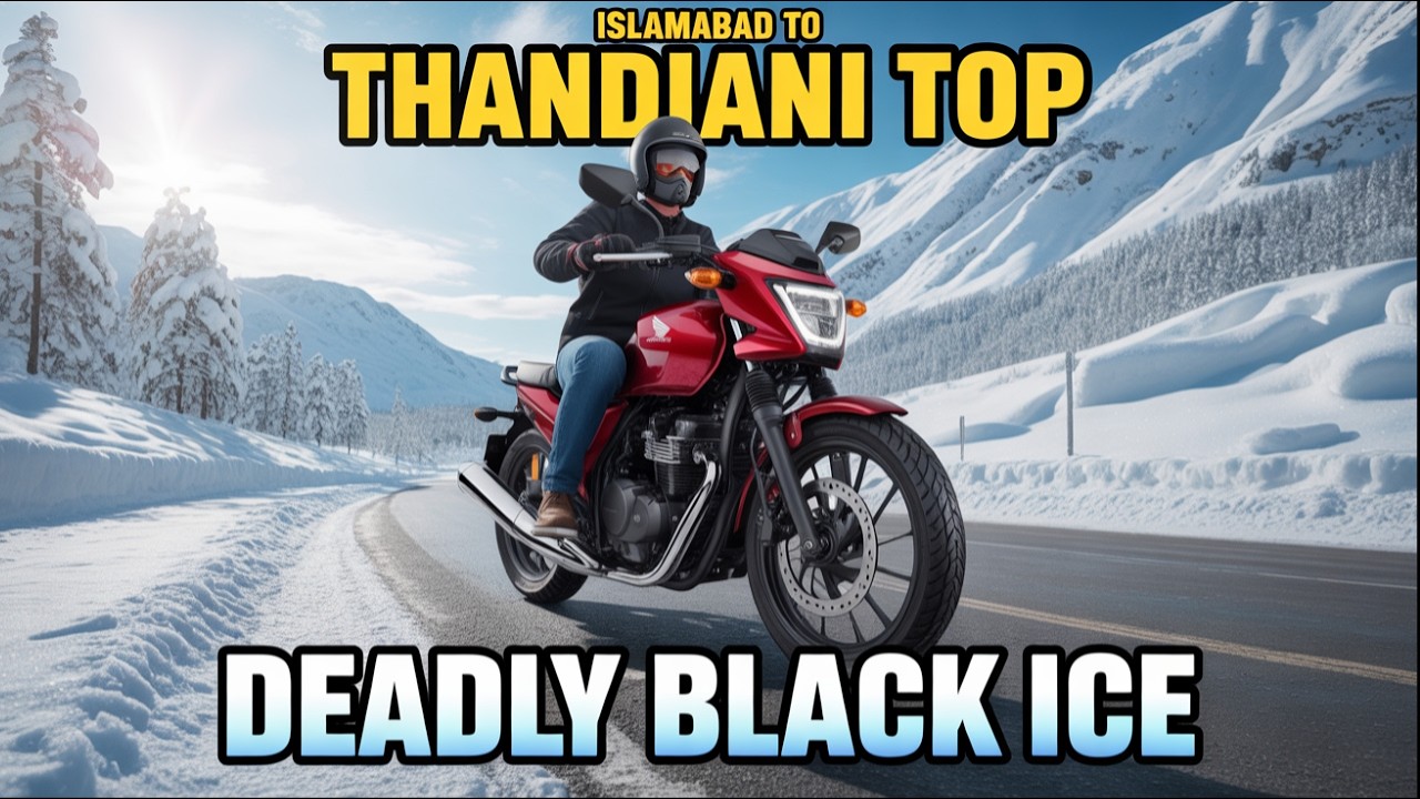 Riding on Deadly Black Ice to Thandiani Top ❄️ | The Most Dangerous Snow Ride Ever | B Lens
