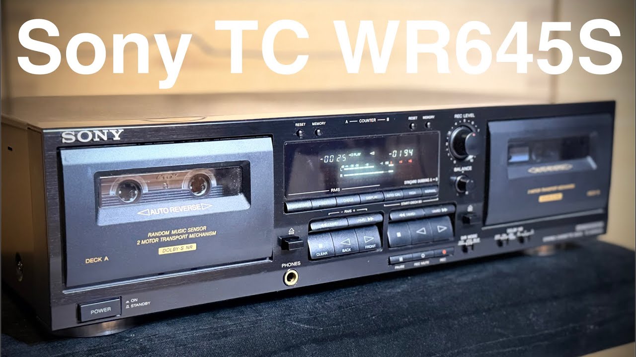 Sony TC WR645S doppelkassettendeck Tape Demo