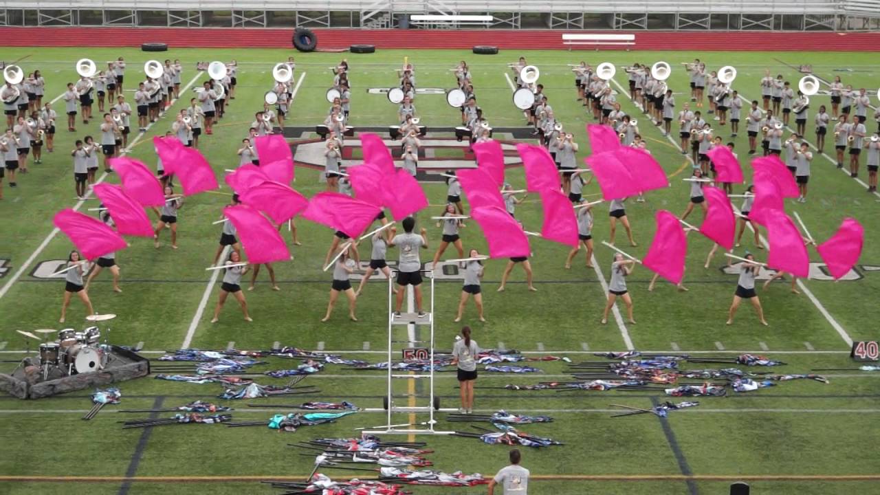 Troy Colt Marching Band preview - pregame show - Confident, Color Guard, 8/19/2016
