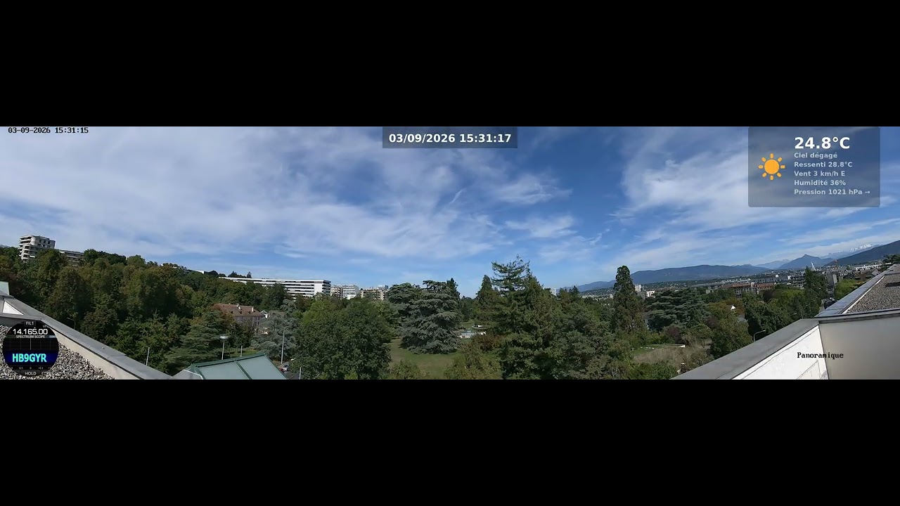 Geneva Sky Timelapse - Geneva Sky 03/09/2026 4K Timelapse