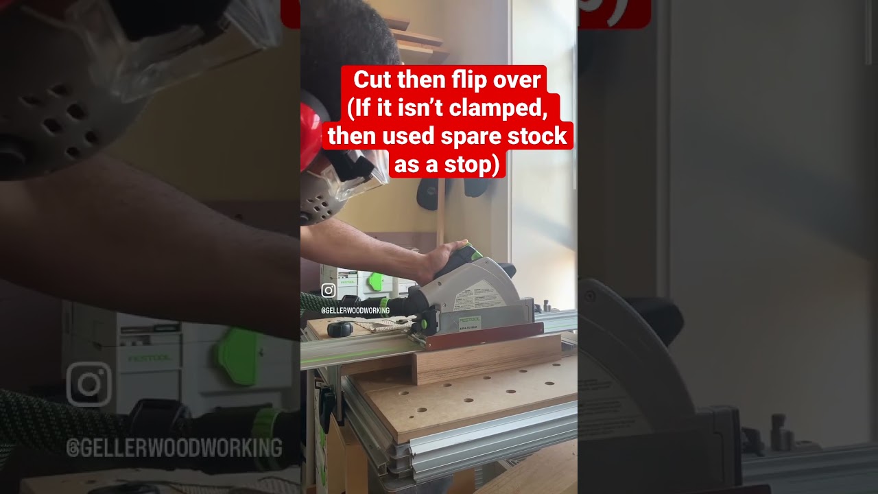 How to Resaw Lumber with a Track saw #woodworkingtricks