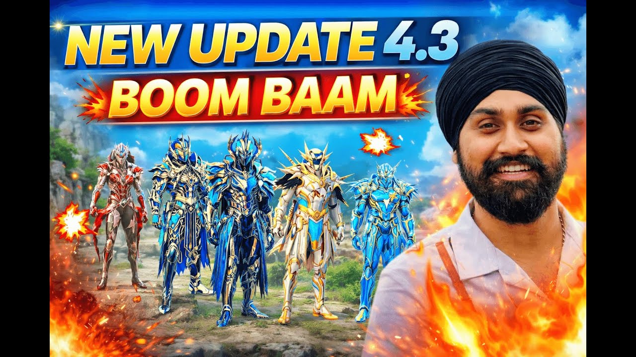 🔴 BGMI LIVE 🔥 UPDATE 4.3 IS CRAZY! BOOM BAAM MOMENTS