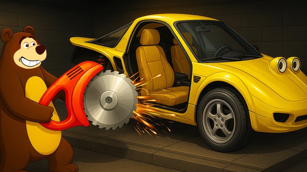 Gold Racing Car Repair - Polish - Restore | The Bear Garage | Garage Vehicles