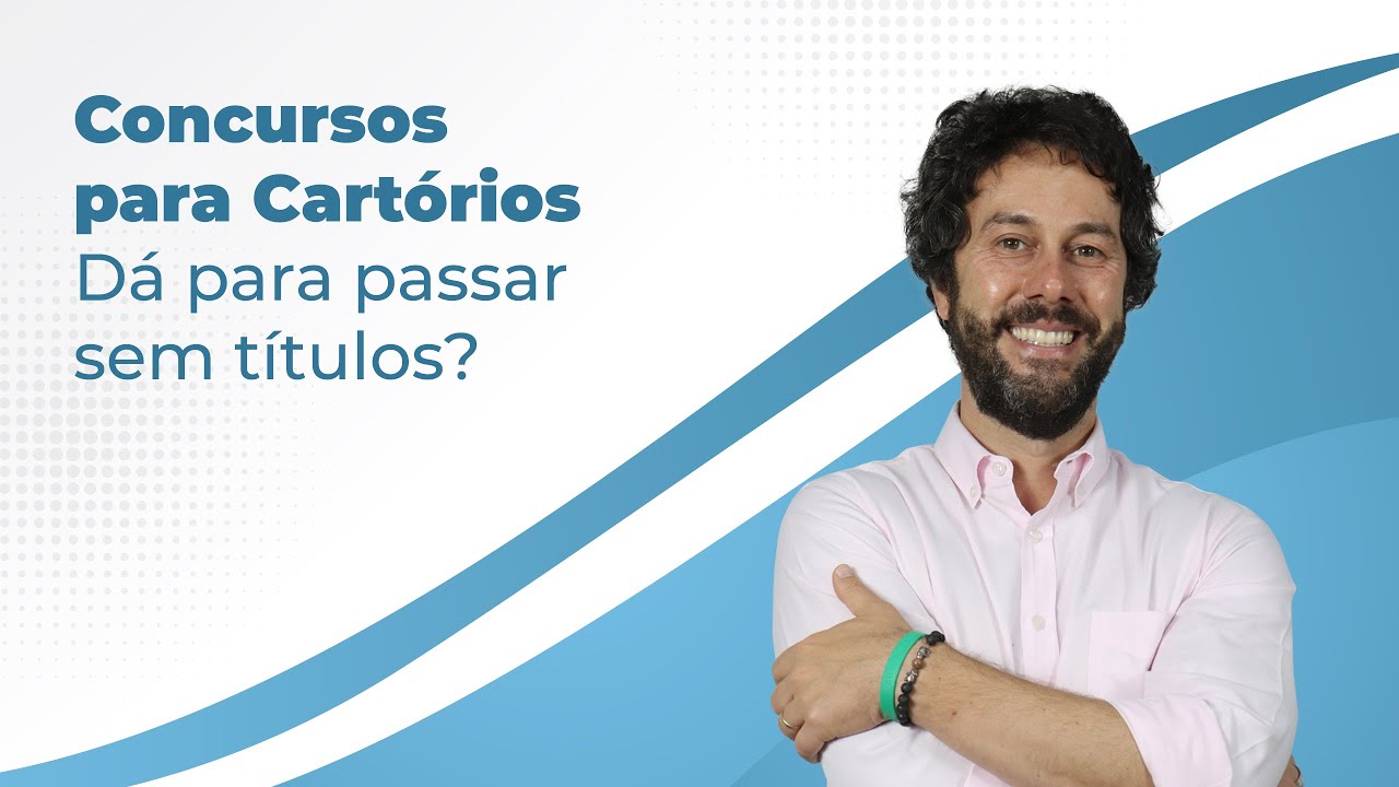 Concursos para Cartórios - Dá para passar sem títulos?