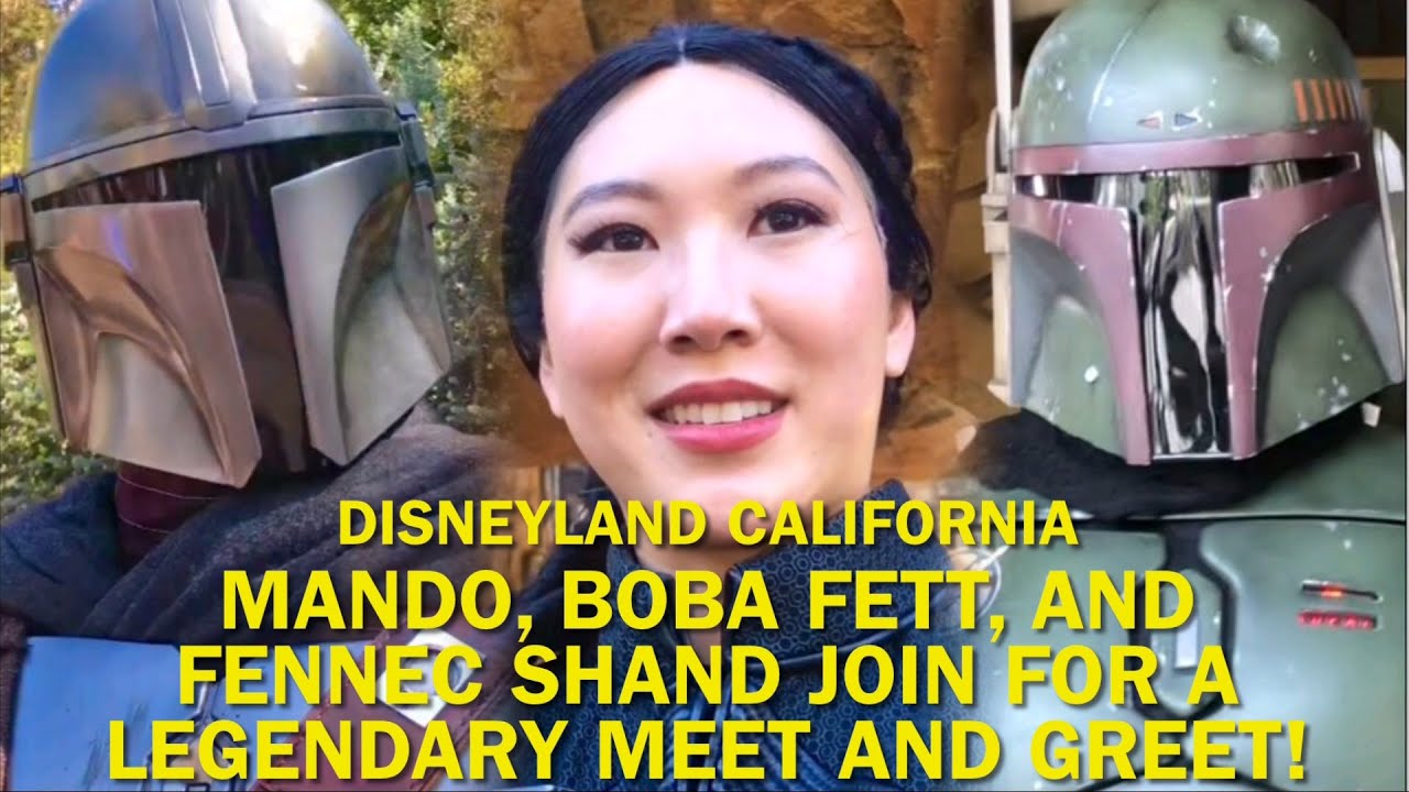 Boba Fett, the Mandalorian, and Fennec Shand Join in EPIC Star Wars Meet & Greet! Disneyland #disney