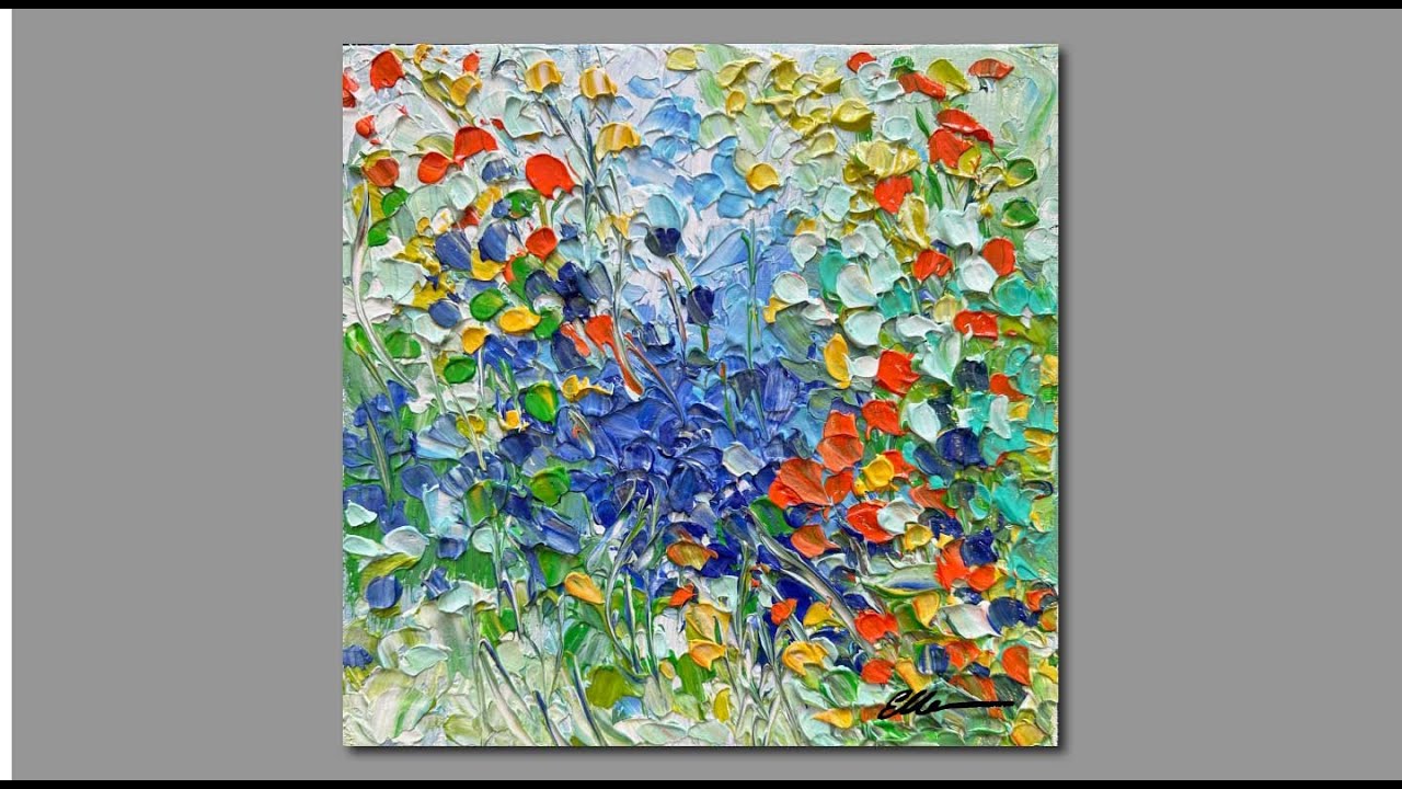 Abstract Acrylic Painting /Acrylic Painting techniques