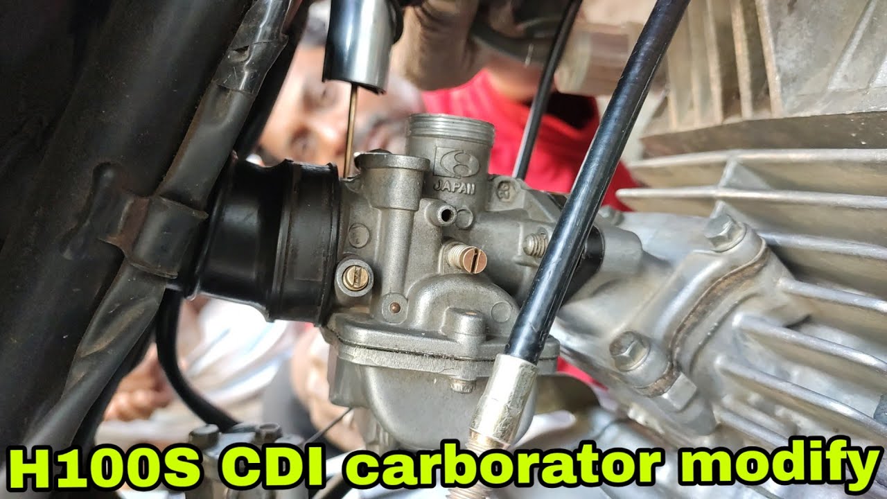 H100S CDI carburettor  modify