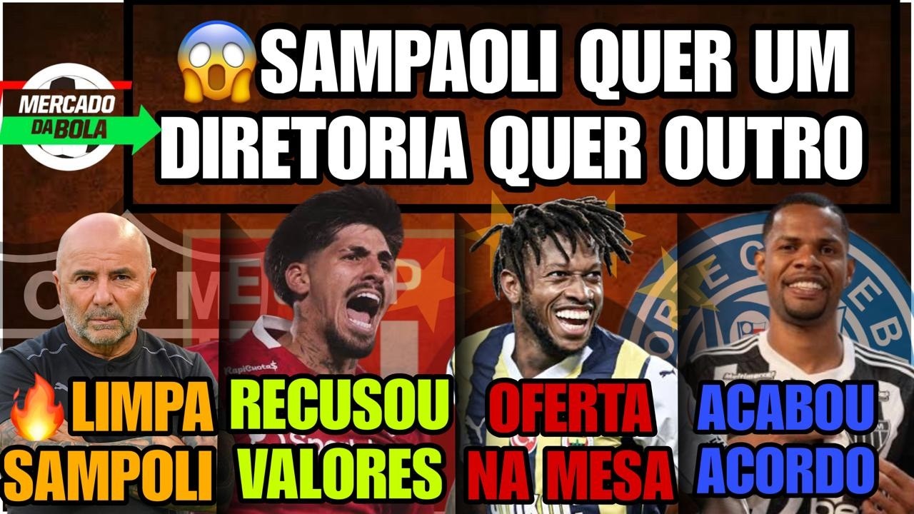 💣SAMPA MUDOU QUER OUTRO REFORÇO🔥NOVIDADES LAMONACO  FRED JR.SANTOS 😱 LIMPA NO ELENCO