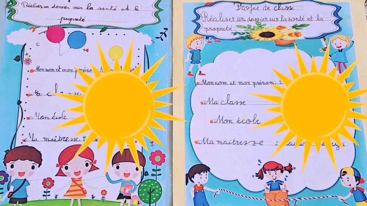 Projet de classe: réaliser un dossier sur la santé et la propreté-Niveau CP