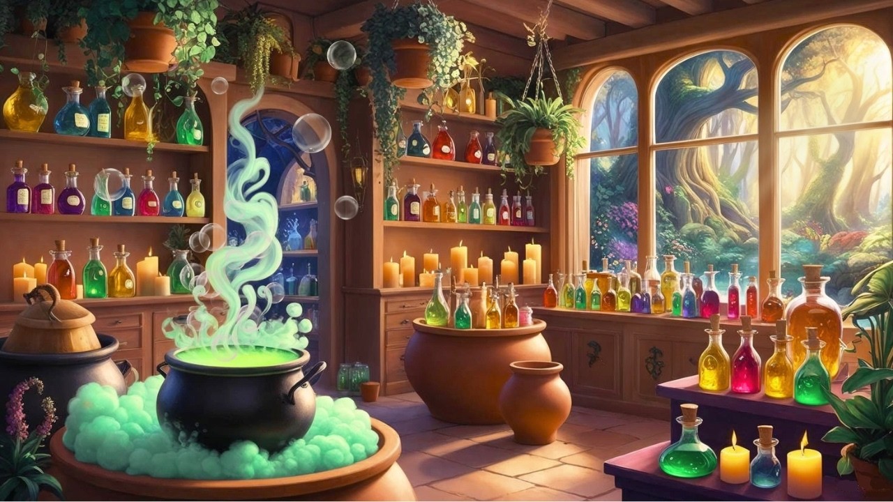 ASMR Potion Making ✧ Alchemist Workshop Ambience ⚗️