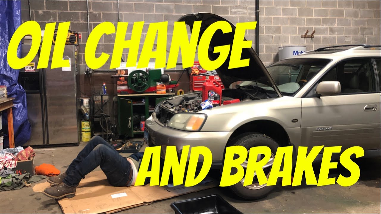 Oil Change And Brakes. Basic Maintenance On A 3.0 Subaru Outback L.L. Bean Edition.