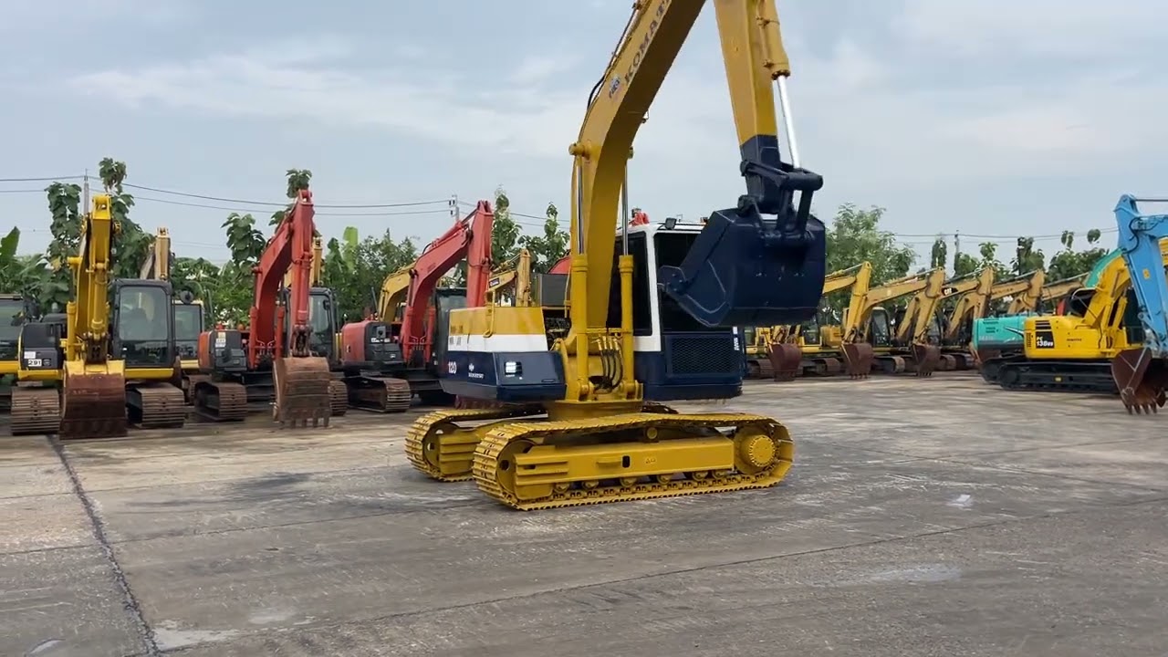 พามาดูรถแบคโฮที่เคยตีตลาดแตกมาแล้วในยุค90 Komutsu pc100-5 #บางนาแทรคเตร์ #excavator_truck