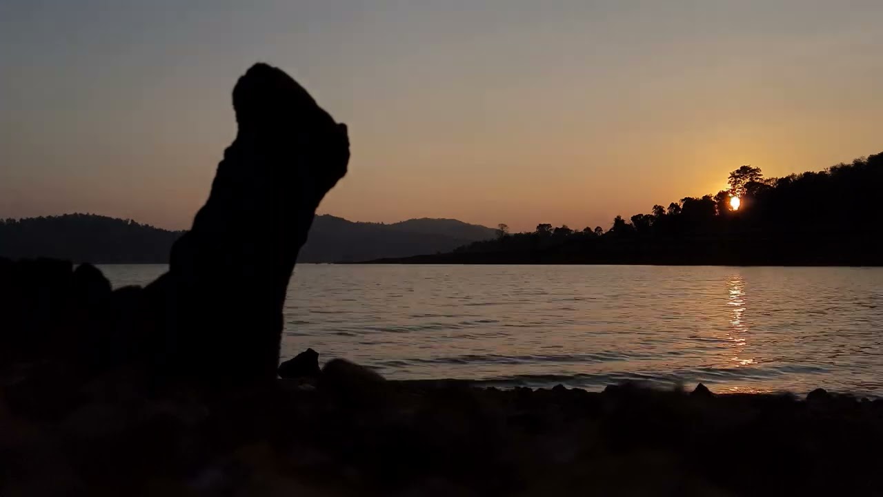 Varasgaon Dam Backwater - Scenic Sunset Timelapse