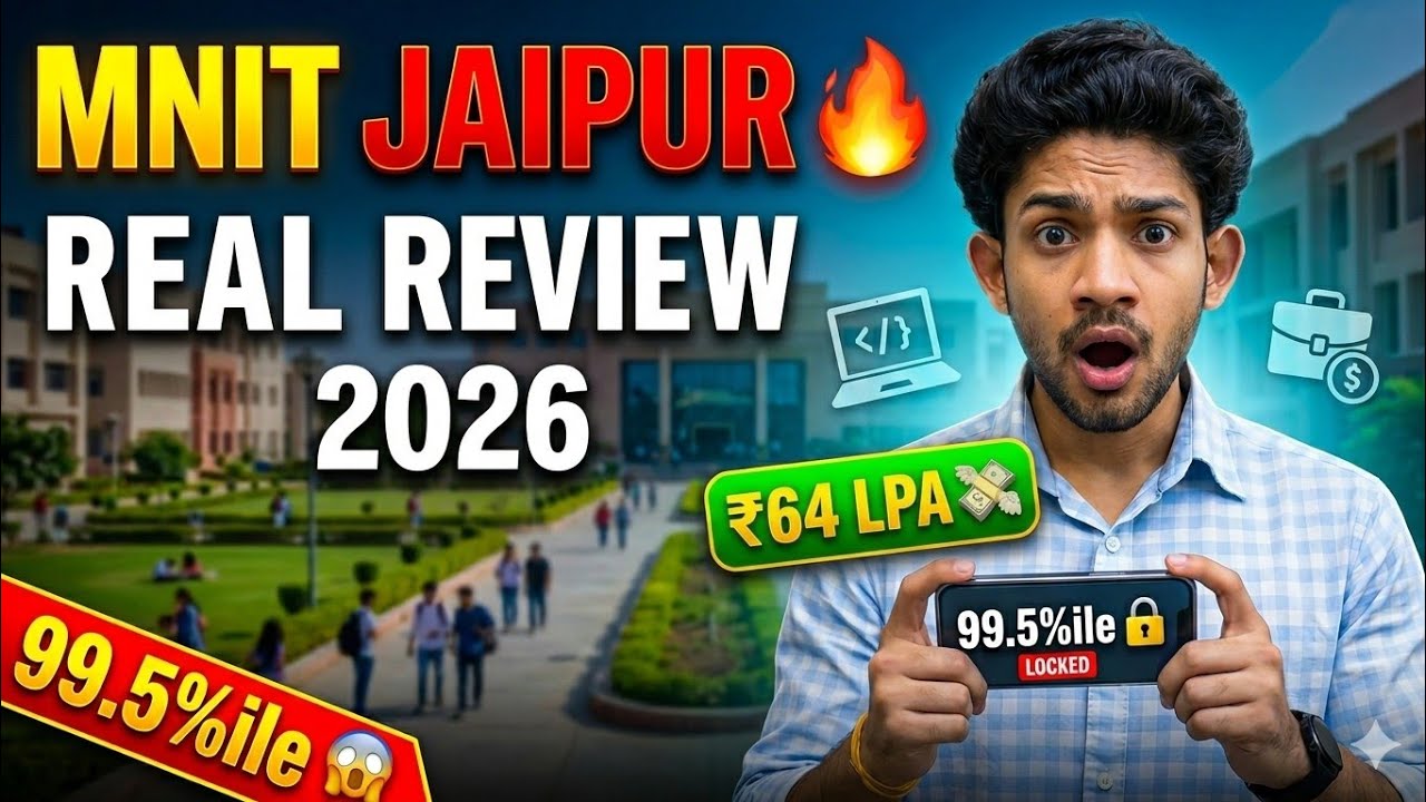 MNIT Jaipur Review 2026 🔥 Placements, Cutoff, Fees, Hostel & Reality Check | Worth It or Not?