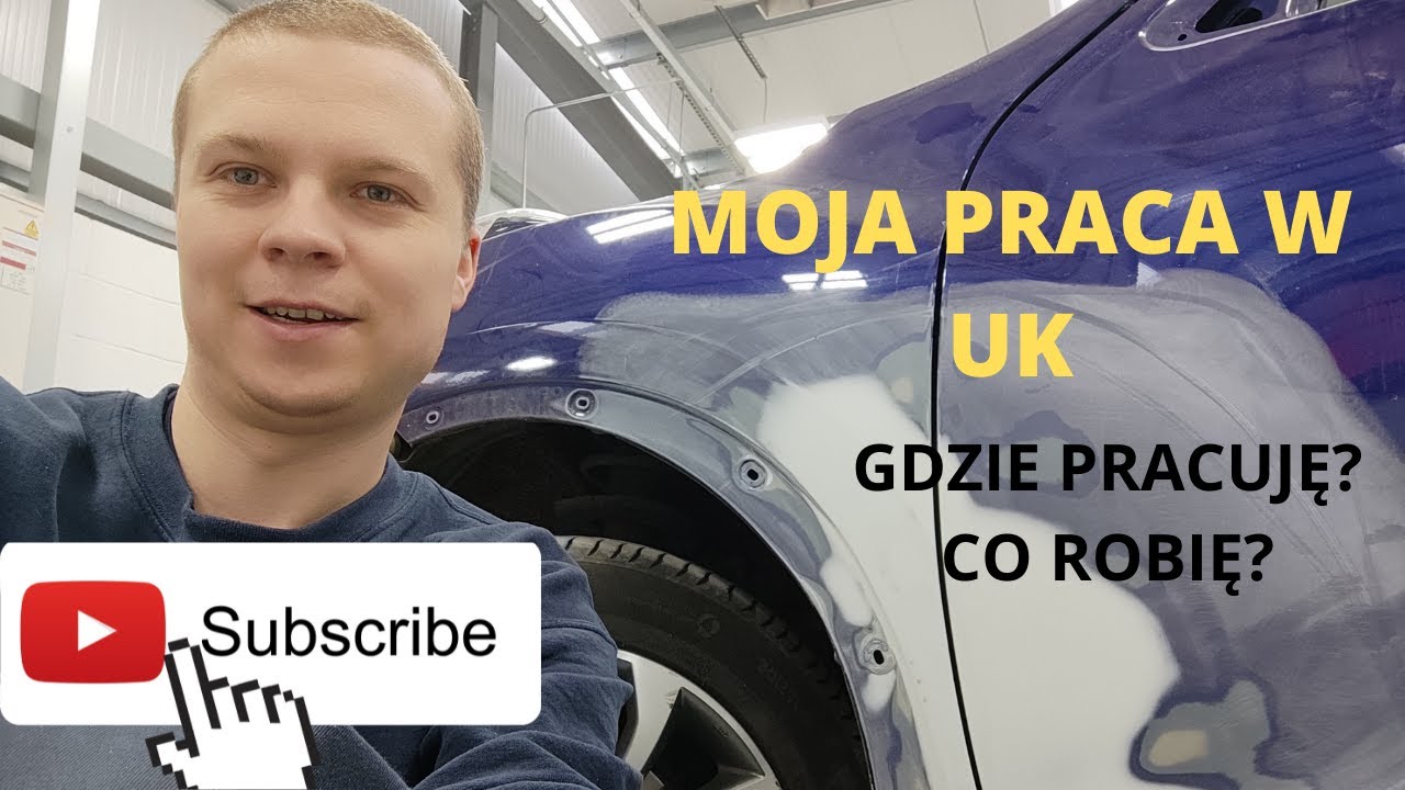 Moja praca w UK Gdzie pracuję, co robię? Lakiernik blacharz samochodowy w Anglii