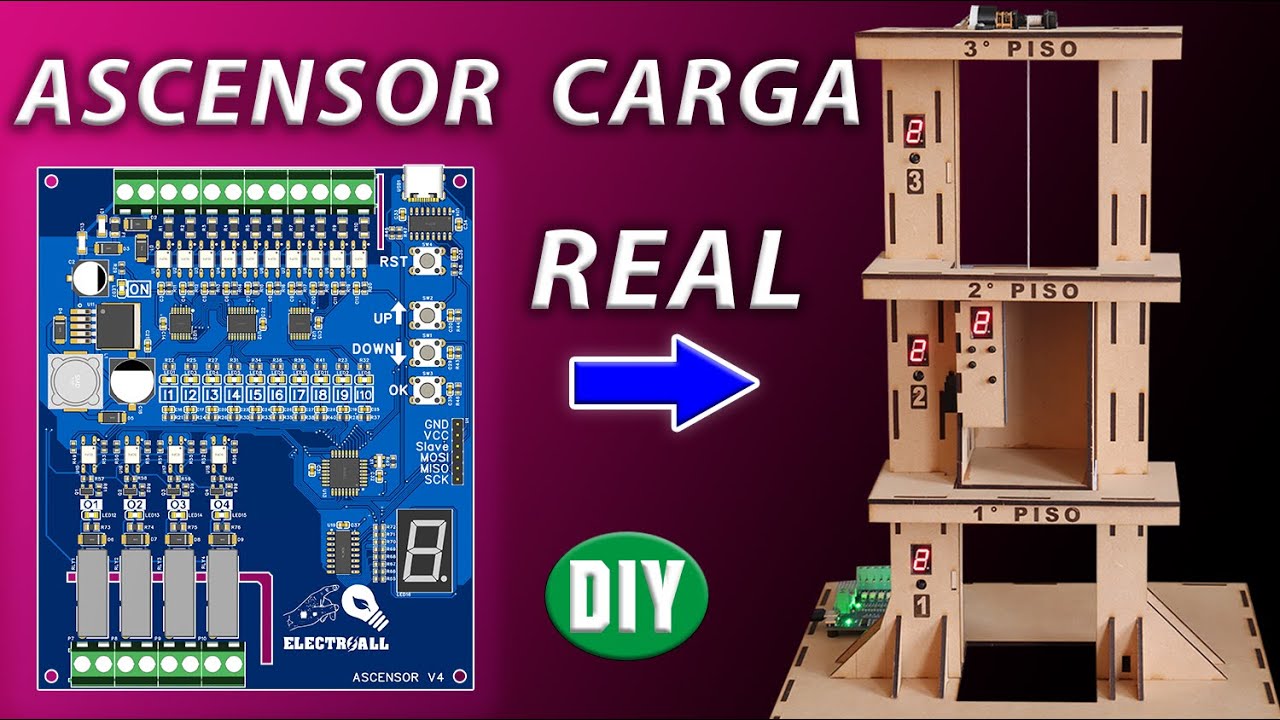 LOGRÉ HACER una TARJETA para CONTROLAR UN ASCENSOR de CARGA con ARDUINO