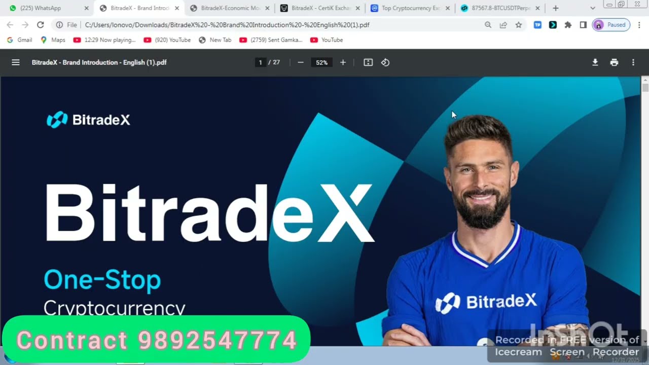 BitradeX exchange business plan || review scam 9892547774