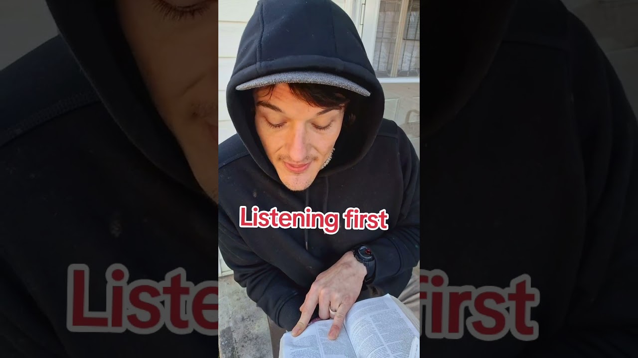 Listening First 🎶 👂 #biblestudywithshahan #biblestudy #thewordofgod #learningfromthebible #fyp