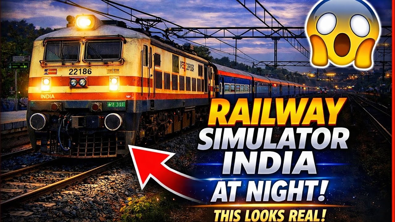 RAILWAY SIMULATOR INDIA || NIGHT 🌃  ACTIVITY || JOURNEY ✈️ || @GAME_DETECTIVE_q4e 