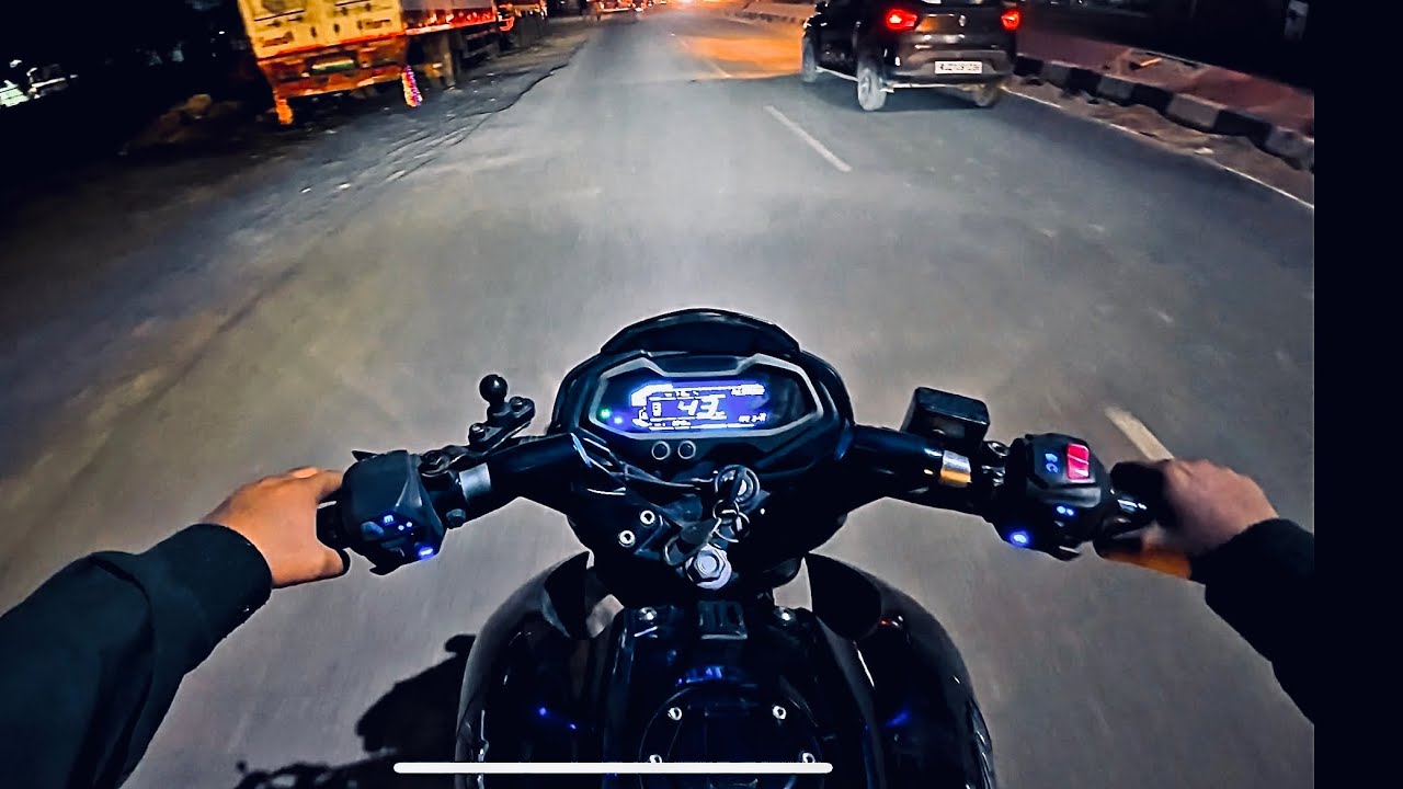 Riding into the night 