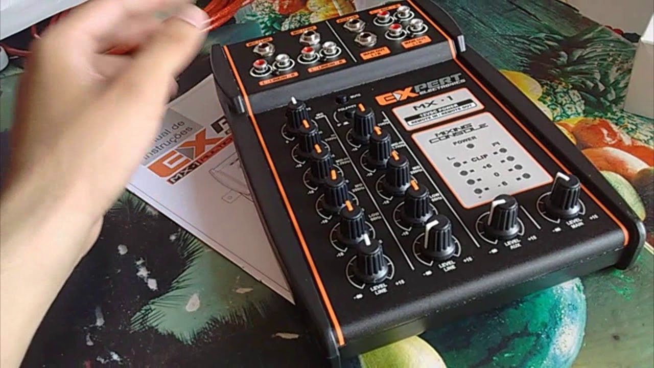 UNBOXING MESA EXPERT MX-1 E EXPLICANDO COMO LIGAR A MESA