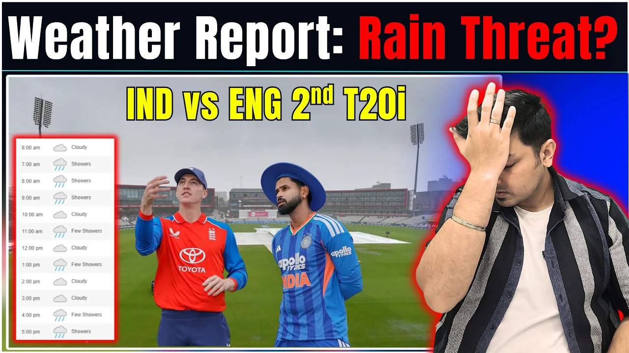 RAIN again in IND vs ENG 2nd T20i? Weather Forecast of Manchester Old Trafford