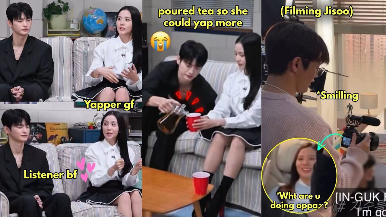 Jisoo yap yap yapped and Seo Inguk pour tea into her glass so she could yap more🥹 #BoyfriendOnDemand