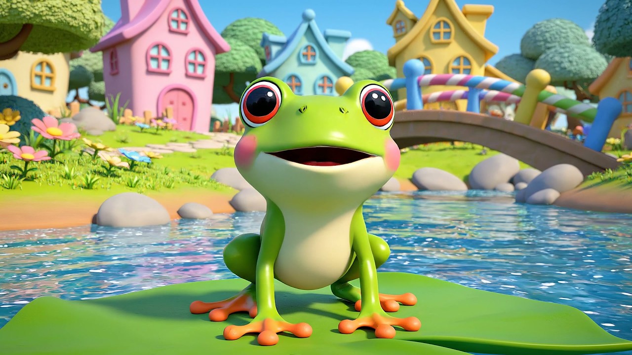 Happy Frog Hops Ribbit Ribbit Hop | Active Movement & Nature Song for Kids