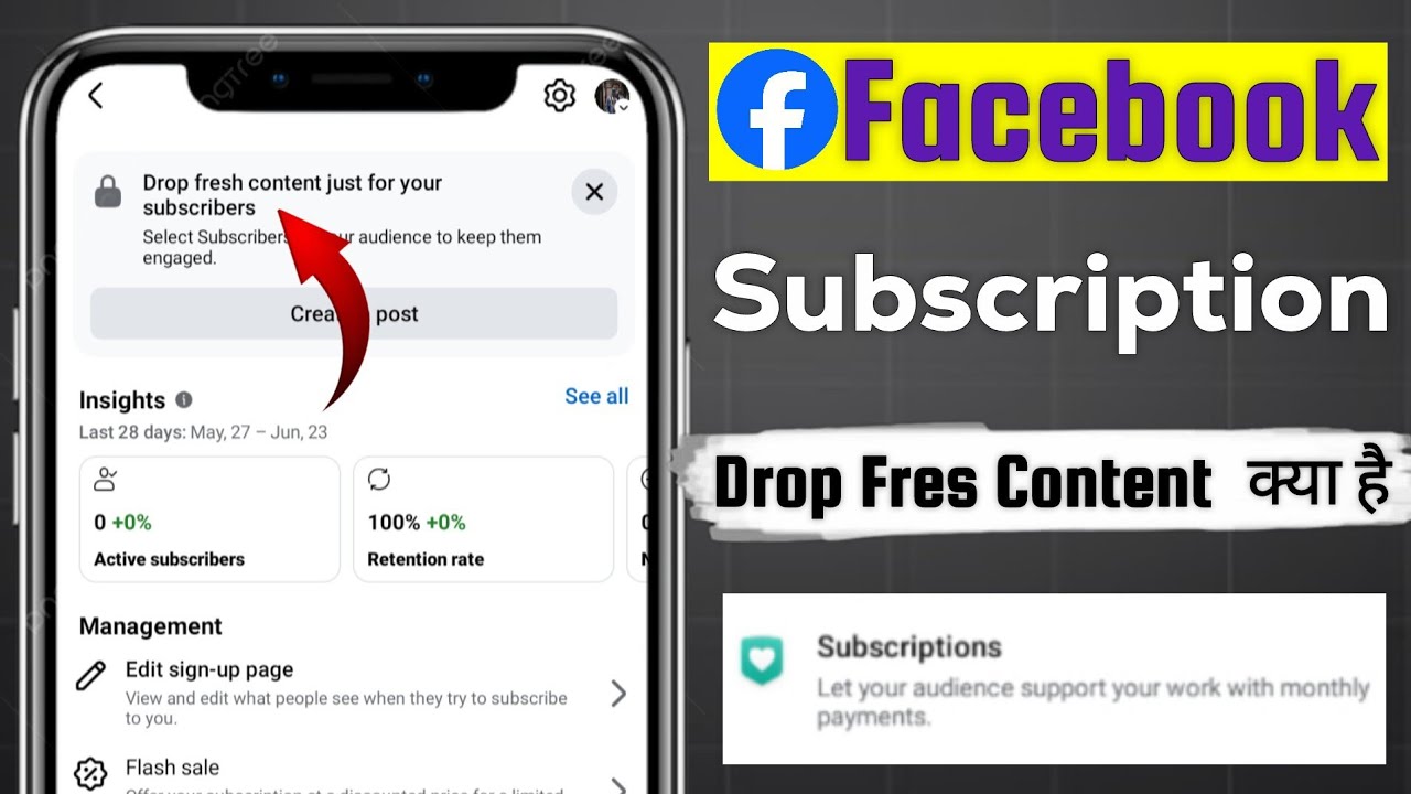 Facebook Drop Fresh Content Just For Your Subscribers | Subscription Drop Fresh Content Kiya Hai