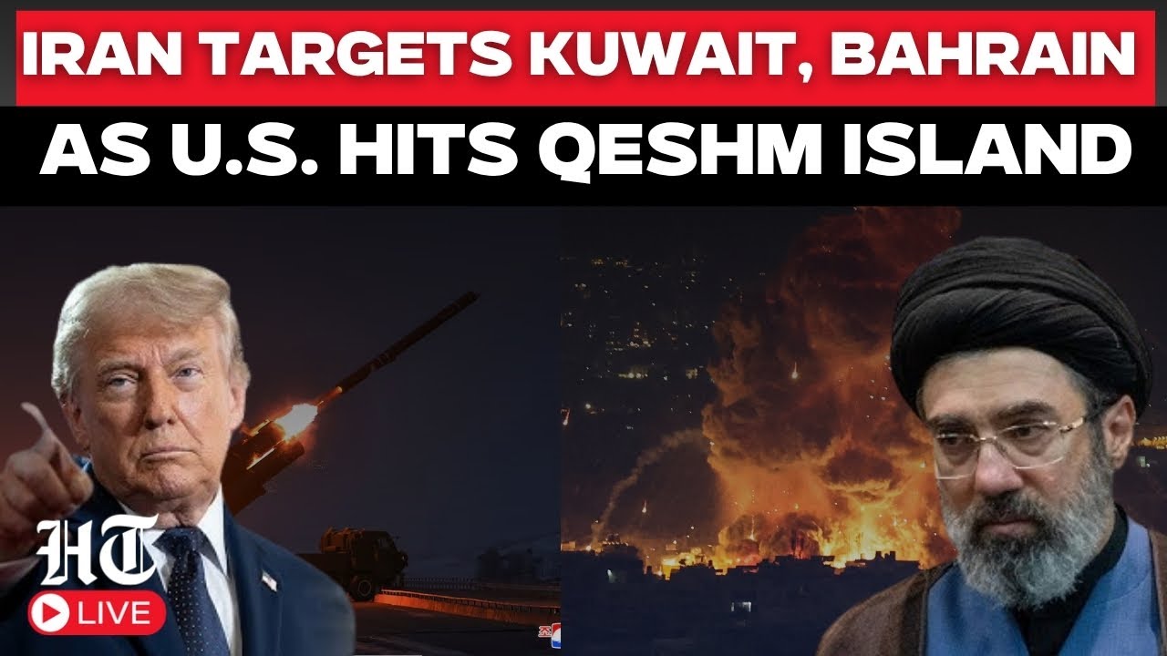 Iran War LIVE| Ceasefire On The Brink as U.S. Hits Qeshm Island After Tehran Struck Kuwait, Bahrain