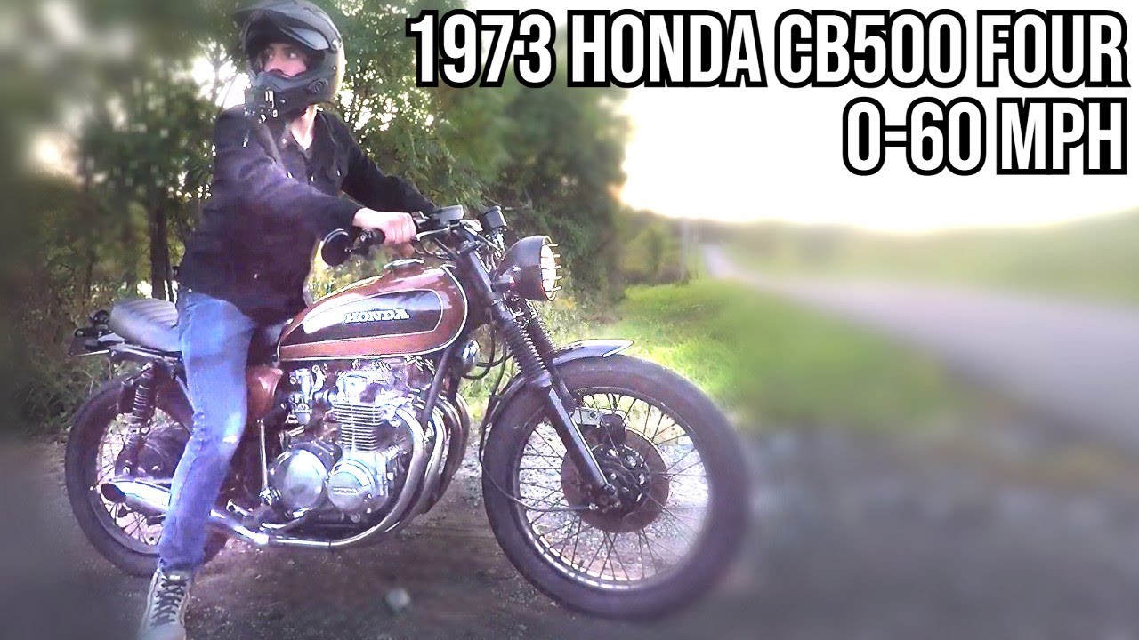 Honda CB500 1973 года, разгон 0-60 миль/ч | Синхронизация карбюратора