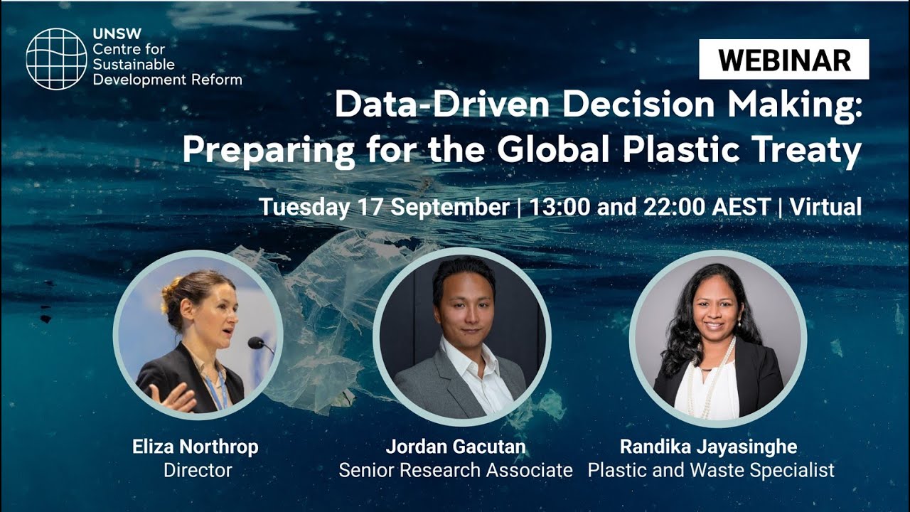Webinar. Data-Driven Decision Making: Preparing for the Global Plastic Treaty