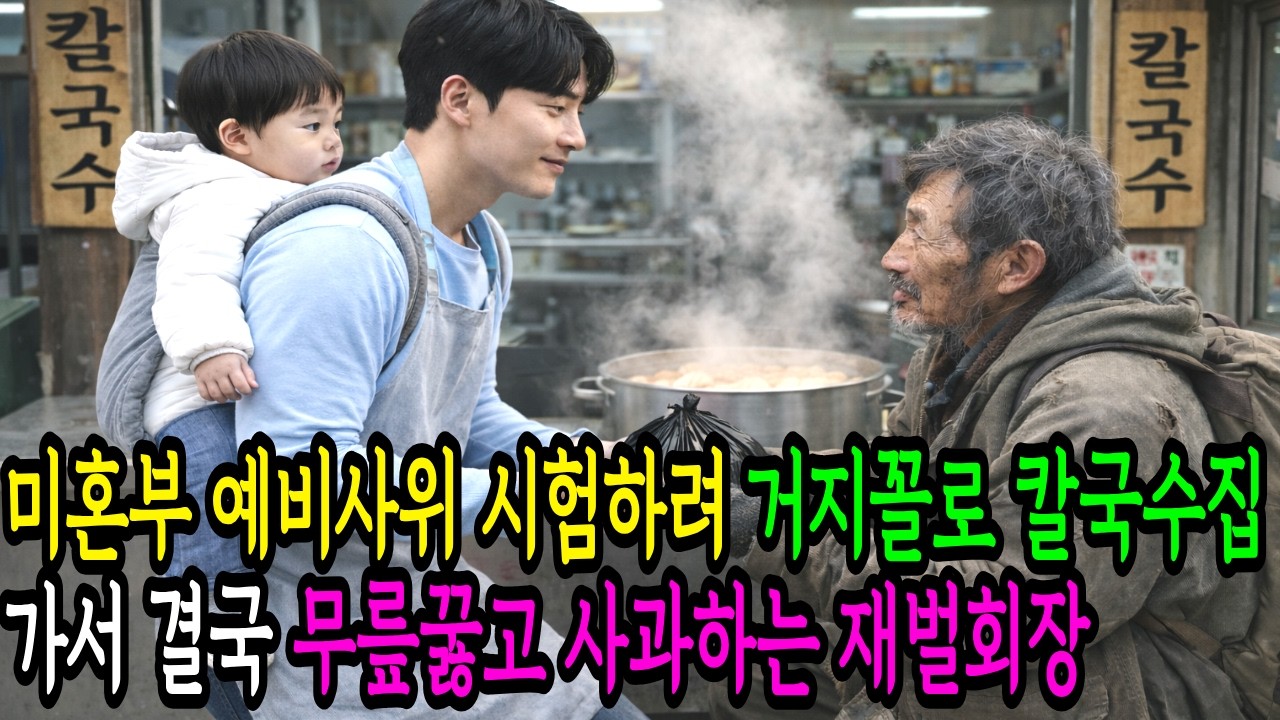 미혼부 예비사위 시험하려고 거지꼴로 칼국수집 간 재벌회장은 무릎꿇고 사과하는데 ㅣ오디오북 ㅣ노후사연 ㅣ감동사연 ㅣ픽션 ㅣ창작드라마 ㅣ드라마사연 ㅣ사연드라