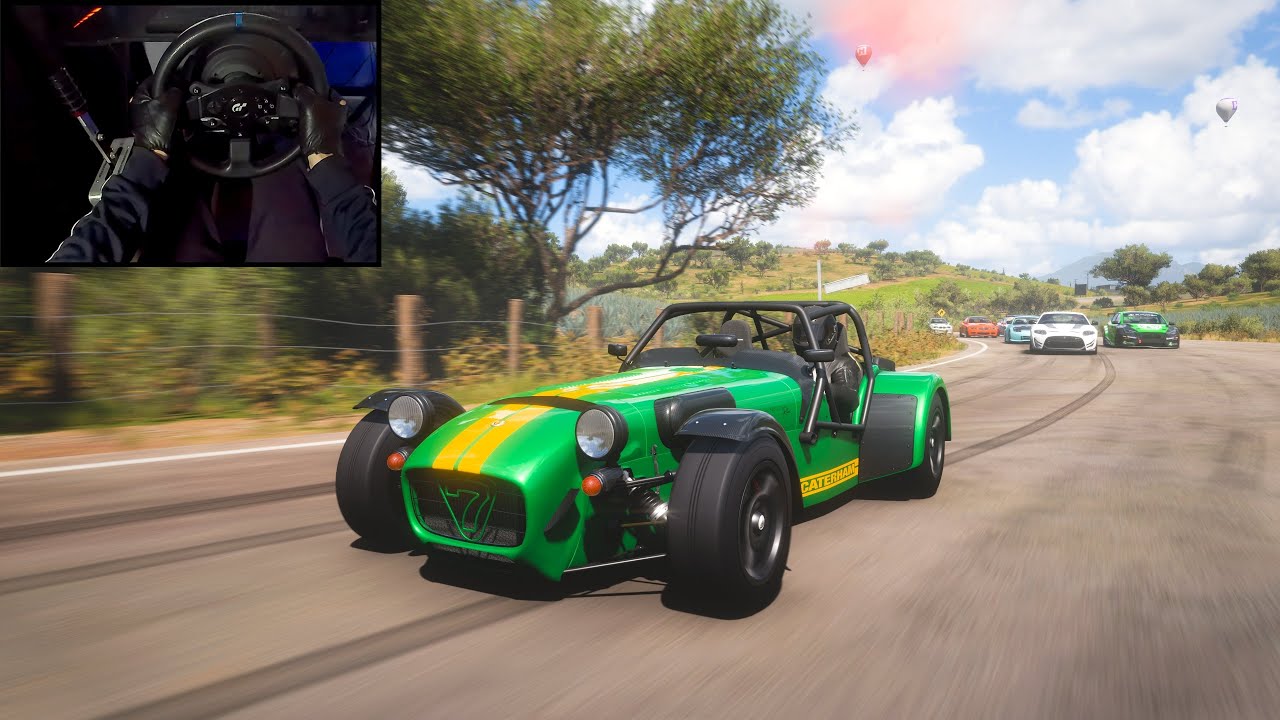 Caterham Superlight R500 (Street Race) - Forza Horizon 5 | Steering Wheel Gameplay