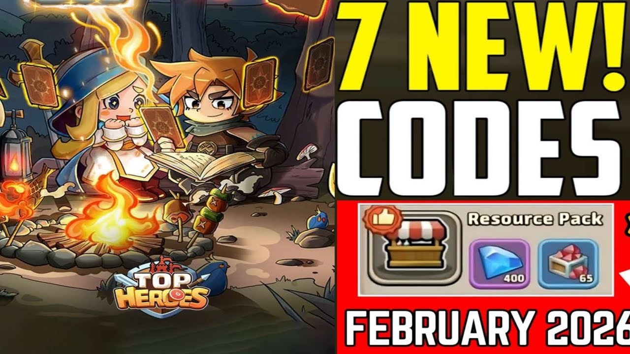 👑⚡ NEW Top Heroes Kingdom Saga Gift Codes February 2026 | Working Codes + How To Redeem