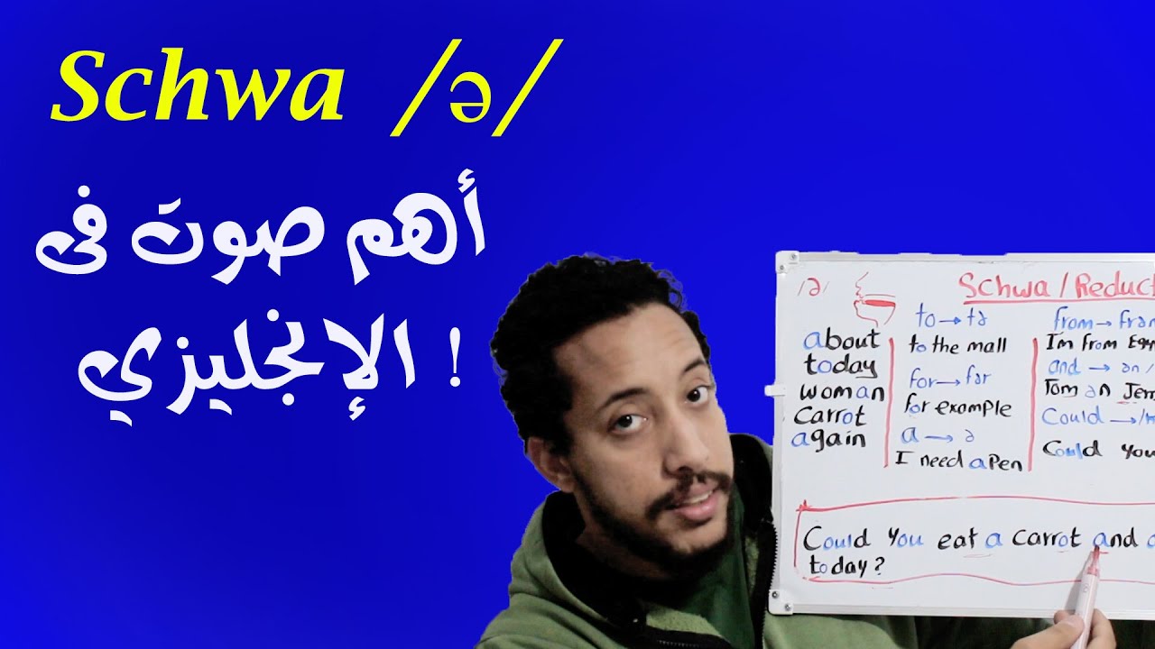 schwa sound  and weak forms صوتيات ونطق سريع