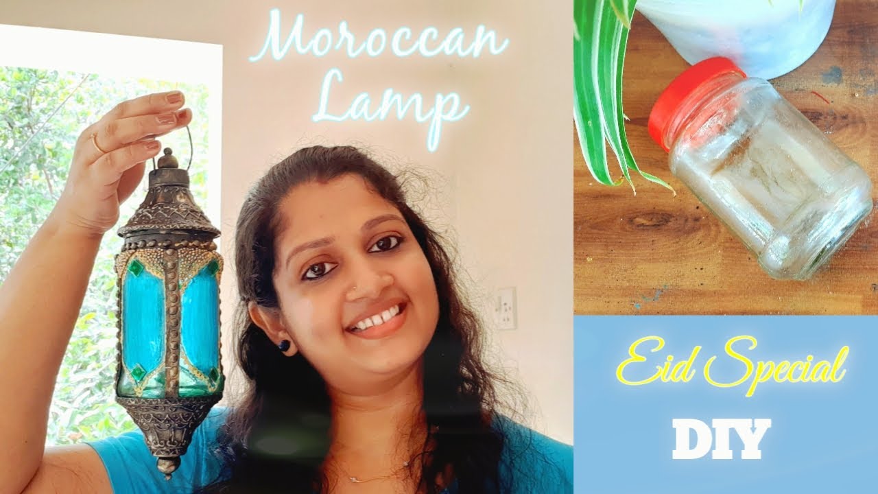Moroccan Lantern // Lantern Using Glass Jar // Ramadan Lantern DIY // Best Out Of Waste //