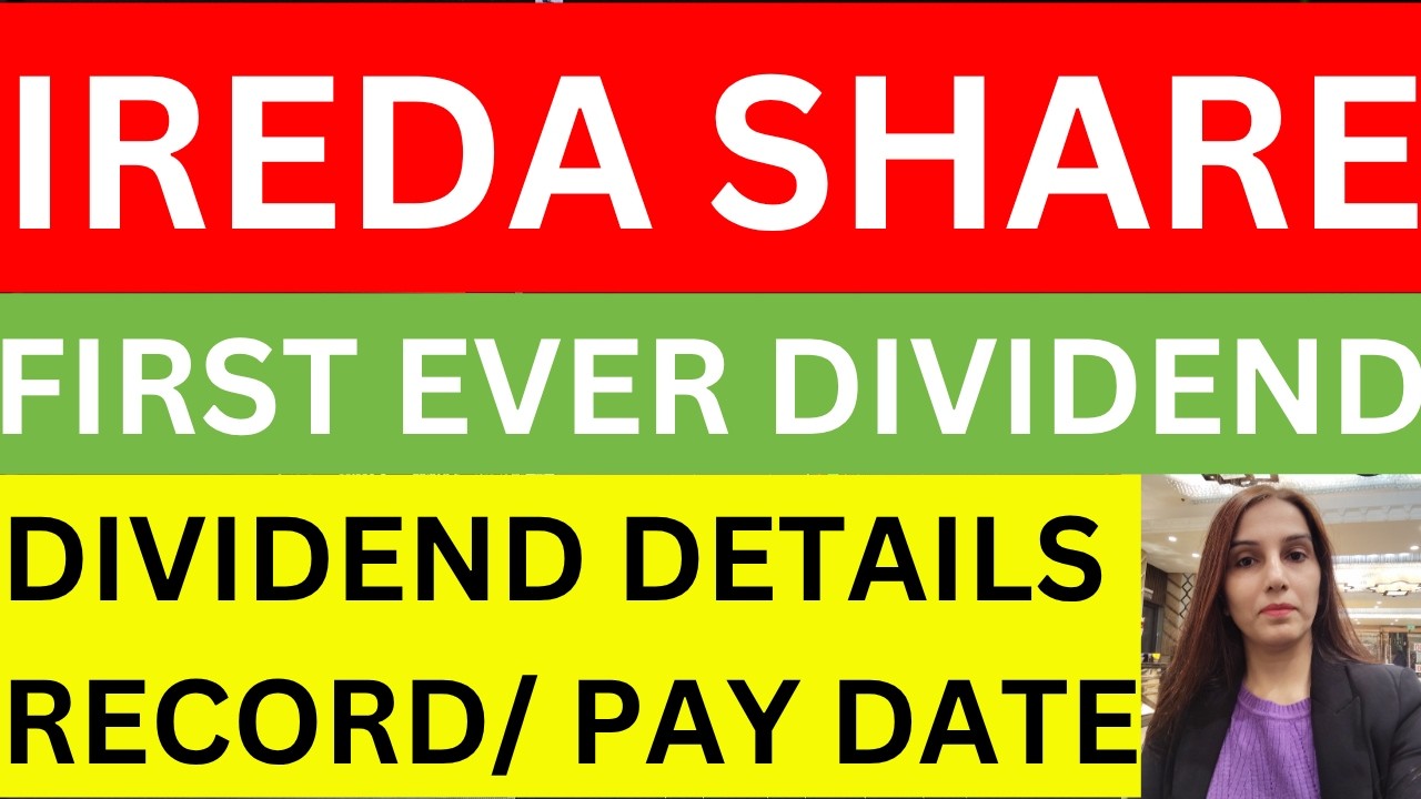 IREDA first ever dividend | record date | payment date | IREDA share news today | stocks | dividend