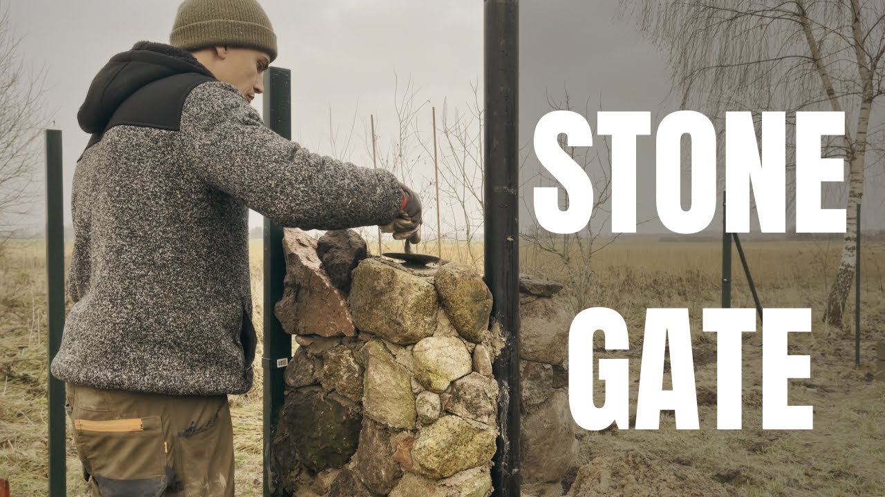 Building a Stone Gate Column | Fence Construction Part 2