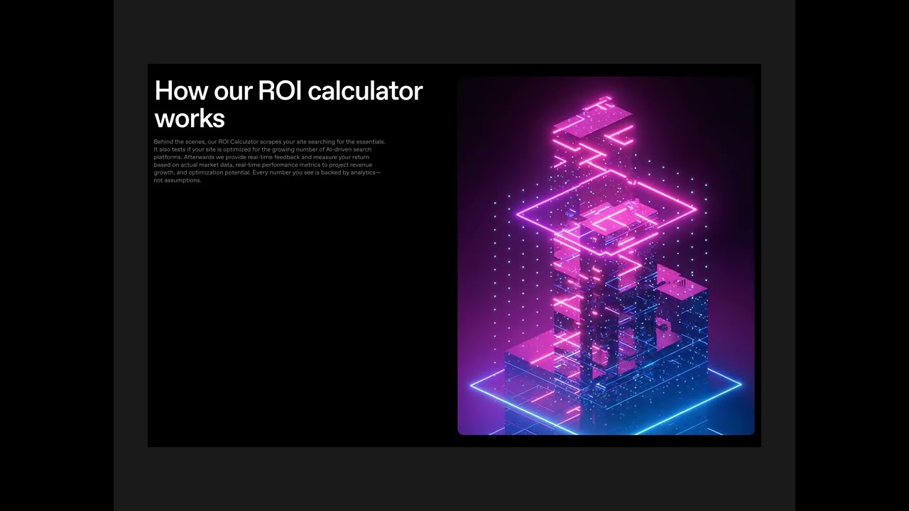 ROI Calculator Landing Page