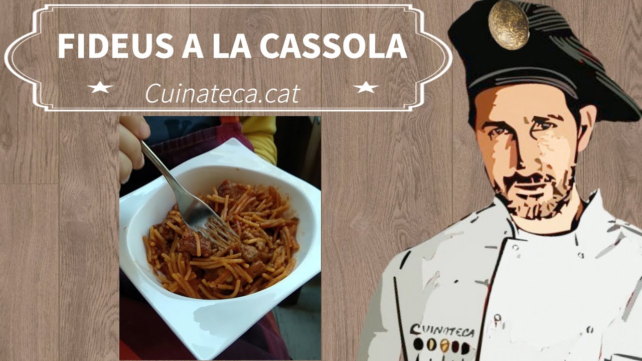 FIDEUS a la Cassola amb costella de porc// Recepta de cuina fàcil..(Receptes de cuina)