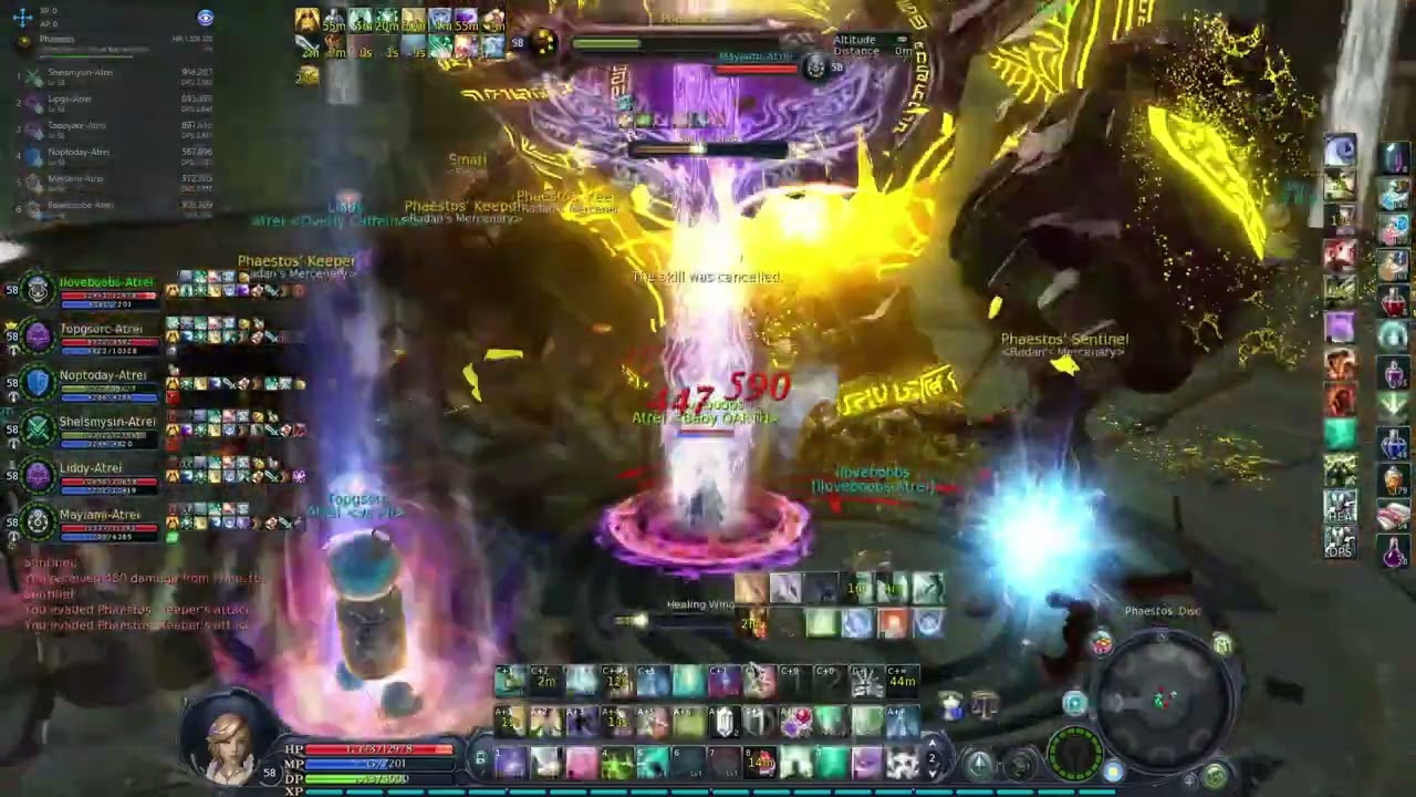 Aion Classic Phaistos 2.85 | Am terrible at healing, so I came as dps | Cleric POV
