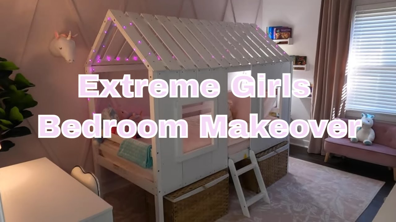 Extreme Little Girls Bedroom Makeover | DIY Room Makeover | Girls Bedroom Ideas | Unicorn Bedroom